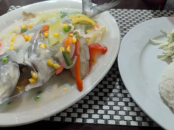 Рыба на пару с лимоном