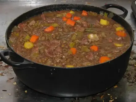 Чечевичная похлёбка с бараниной
