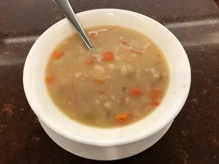 Фасолевый суп постный