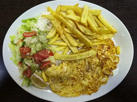 Омлет с курицей